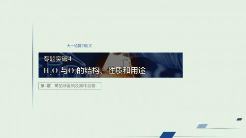 高考化学大一轮复习 第4章 专题突破4课件 鲁科版
