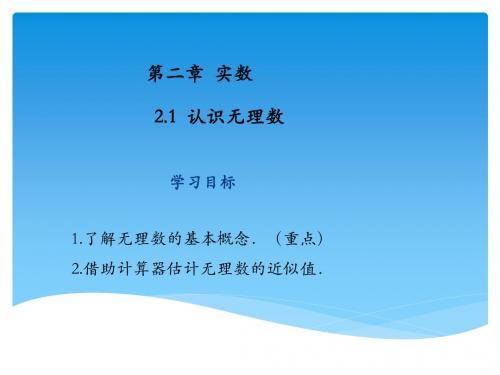 北师版2018八年级(上册)数学第二章实数全章教学课件