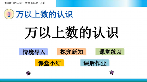 青岛版四年级上册数学教学课件-万以上数的认识