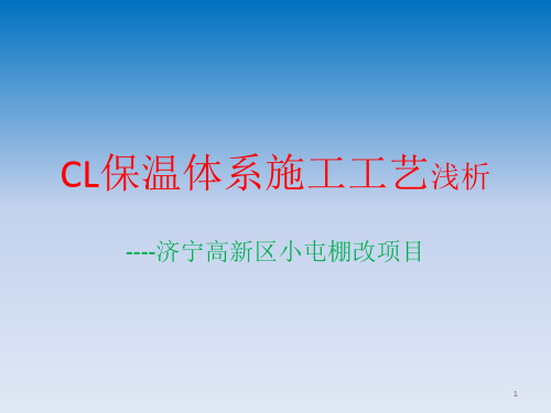 CL保温体系施工工艺及质量控制
