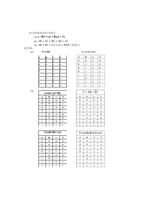 C逻辑函数化简习题A-习题(精品).docx