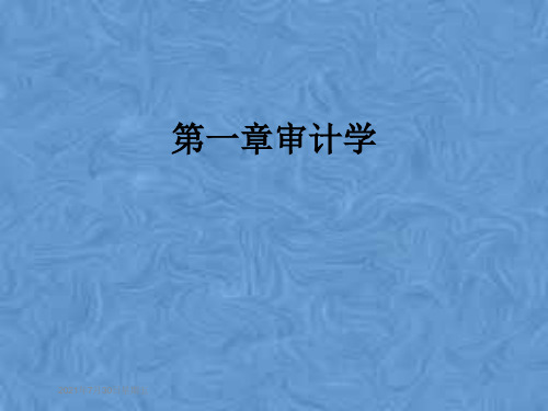 第一章审计学