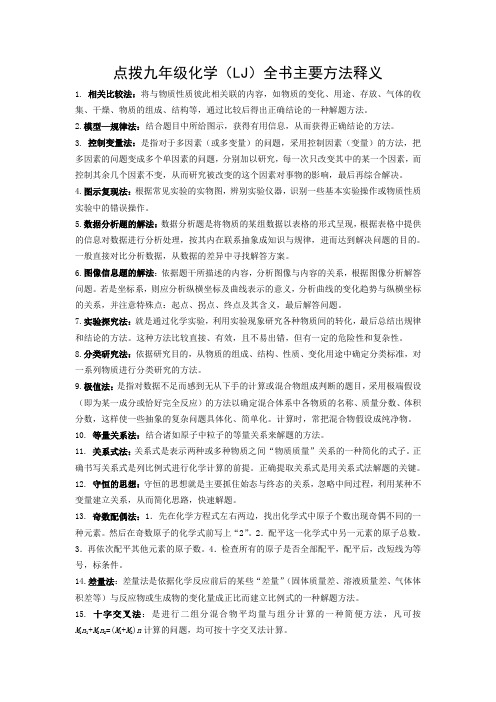 点拨九化(LJ)方法与技巧