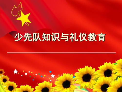 少先队知识及礼仪训练(中队用)