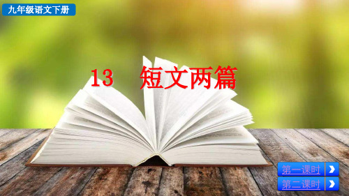 部编版九年级语文下册第13课《短文两篇》优质PPT课件