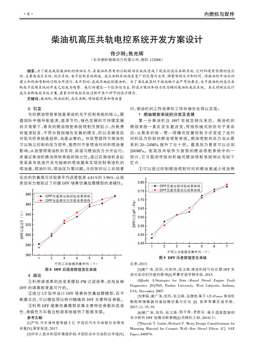 柴油机高压共轨电控系统开发方案设计