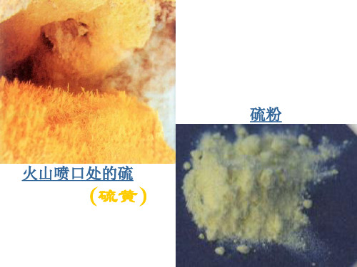 硫、硫化氢、二氧化硫、硫酸盐