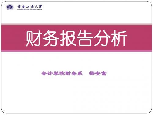 2015下财务报告分析第一章