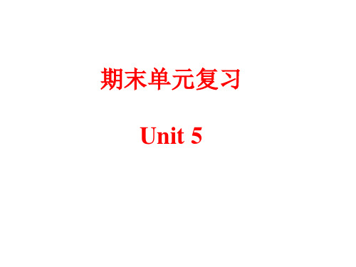 九年级英语人教版期末单元复习  Unit 5(共10张PPT)