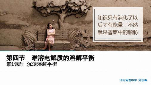 《沉淀溶解平衡》优品教学PPT人教版