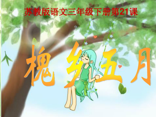 苏教版三下《槐乡五月》课件