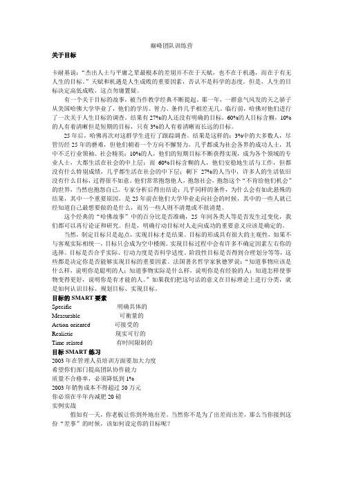 巅峰团队训练营讲课教案