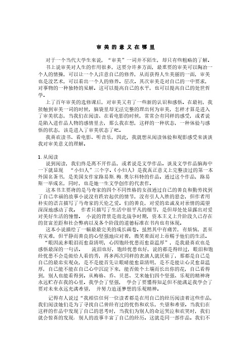 审美的意义何在
