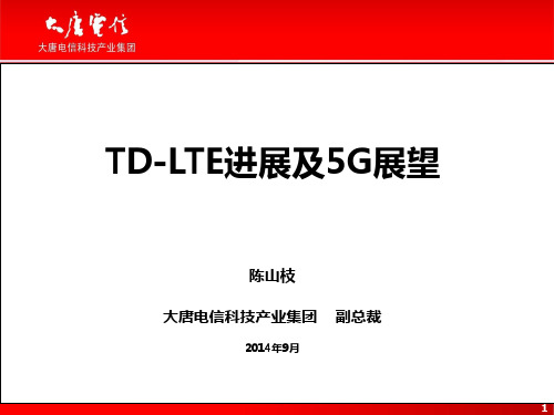 TD-LTE进展及5G展望