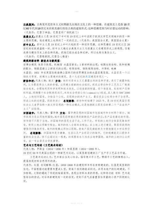 近现代建筑史