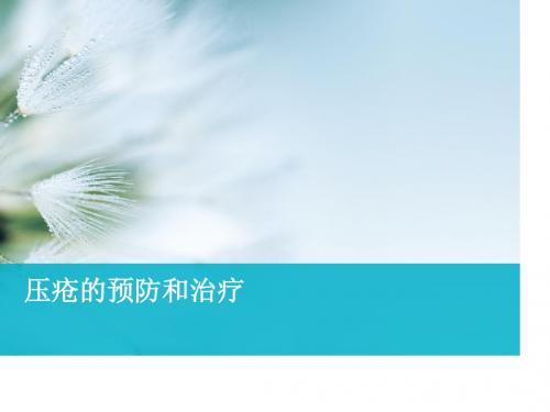压疮的治疗和预防PPT课件