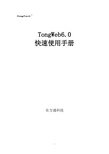 TongWeb6.0快速使用手册