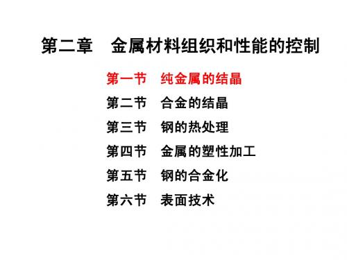 工程材料2.1纯金属的结晶(清华出版社-李军编)
