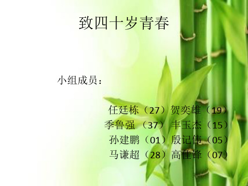 致四十岁青春