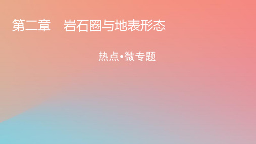 2023年新教材高中地理热点微专题2第2章岩石圈与地表形态课件湘教版选择性必修1