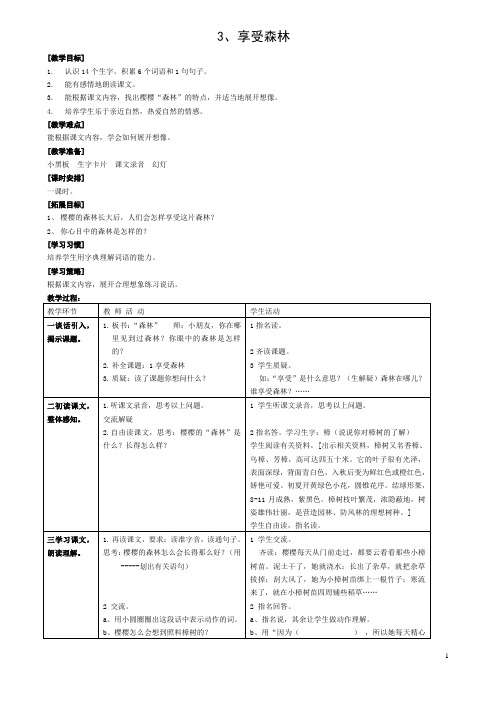3 享受森林