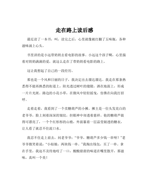 走在路上读后感