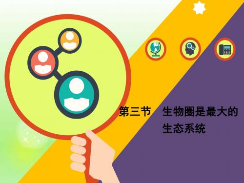 人教版初中七年级上册生物：第三节  生物圈是最大的生态系统