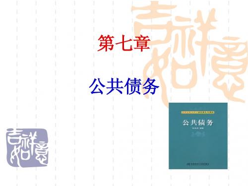 公共财政第七章