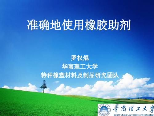 正确选择橡胶助剂