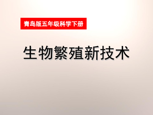 《生物繁殖新技术》PPT下载