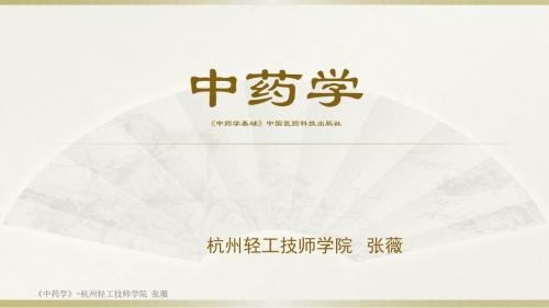 中药学基础课件