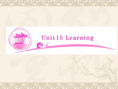 【优化指导】(新课标)高考英语 教材总复习 Unit15 Learning课件 北师大版