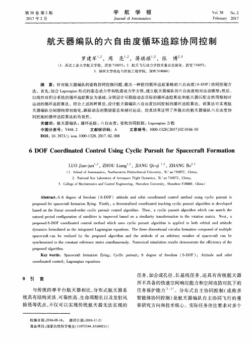 航天器编队的六自由度循环追踪协同控制