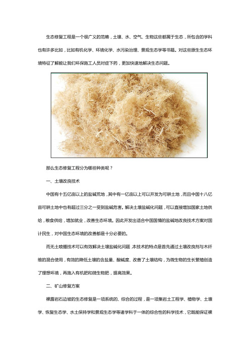生态修复措施有哪些