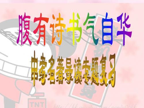 2010年初中毕业班语文中考名著导读专题复习课件