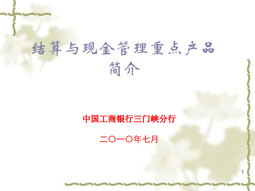 资金理财及现金管理培训精品PPT课件