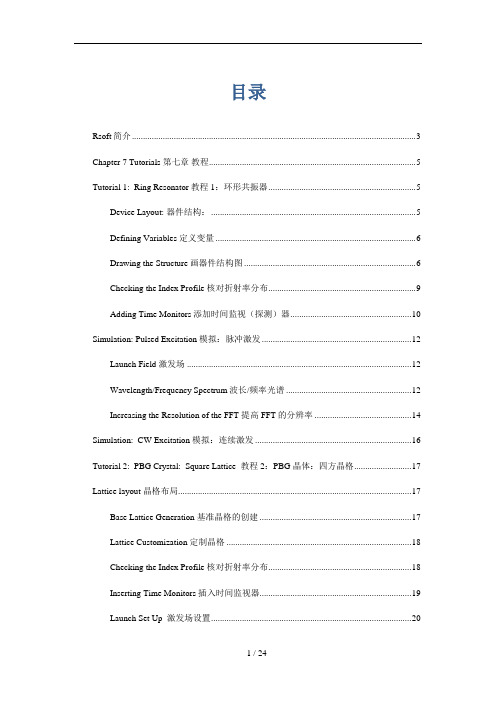 Rsoft软件简介和使用
