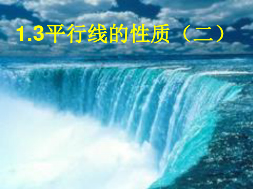 1.3 平行线的性质(2)