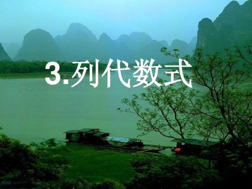 3.1-3列代数式