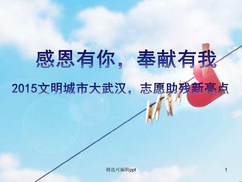 全国助残日主题教育活动PPT