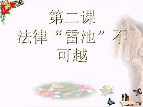 法律雷池不可越PPT课件1 粤教版(19张)