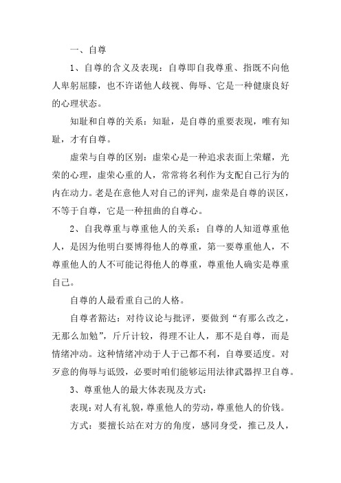 自尊、自信、自强、自立