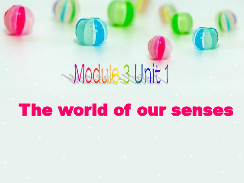 译林牛津版高中英语Module 3 Unit 1 The world of our senses Reading Fog教学课件 (共35张PPT)