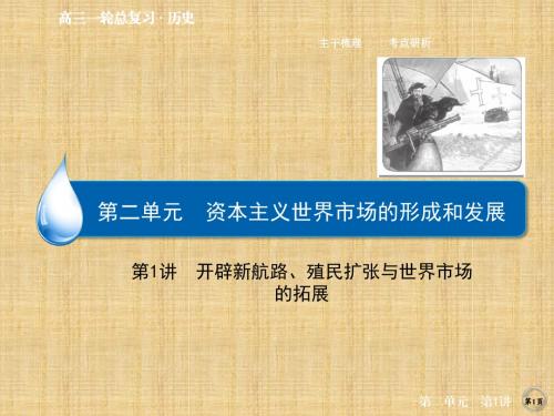 高考历史一轮总复习人教课标版资本主义世界市场的形成和发展名师公开课精品课件 (56张)