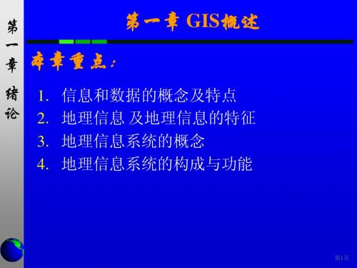 第一章 GIS绪论