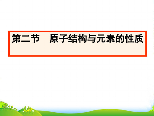 人教版高中化学选修三第一章第二节 原子结构与元素的性质 课件(共21张PPT)