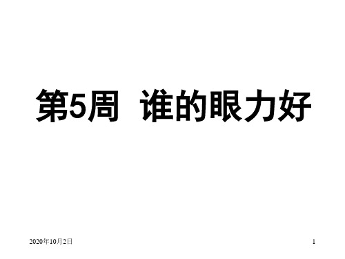 谁的眼力好PPT课件