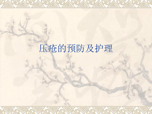 压疮预防及护理新进展