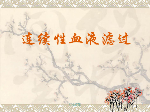 连续性血液滤过[行业荟萃]