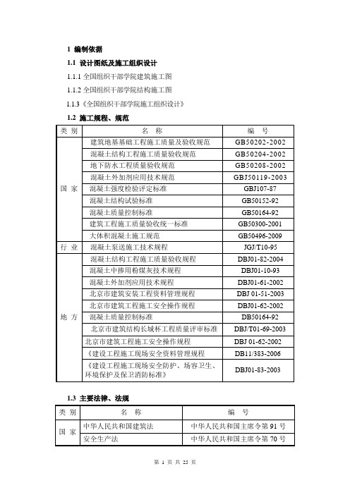 [北京]框剪结构办公楼混凝土工程施工方案_secret